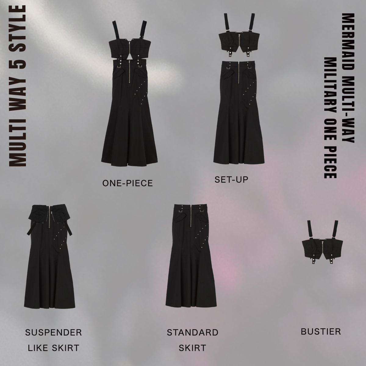 MERMAID MULTI-WAY MILITARY ONE PIECE