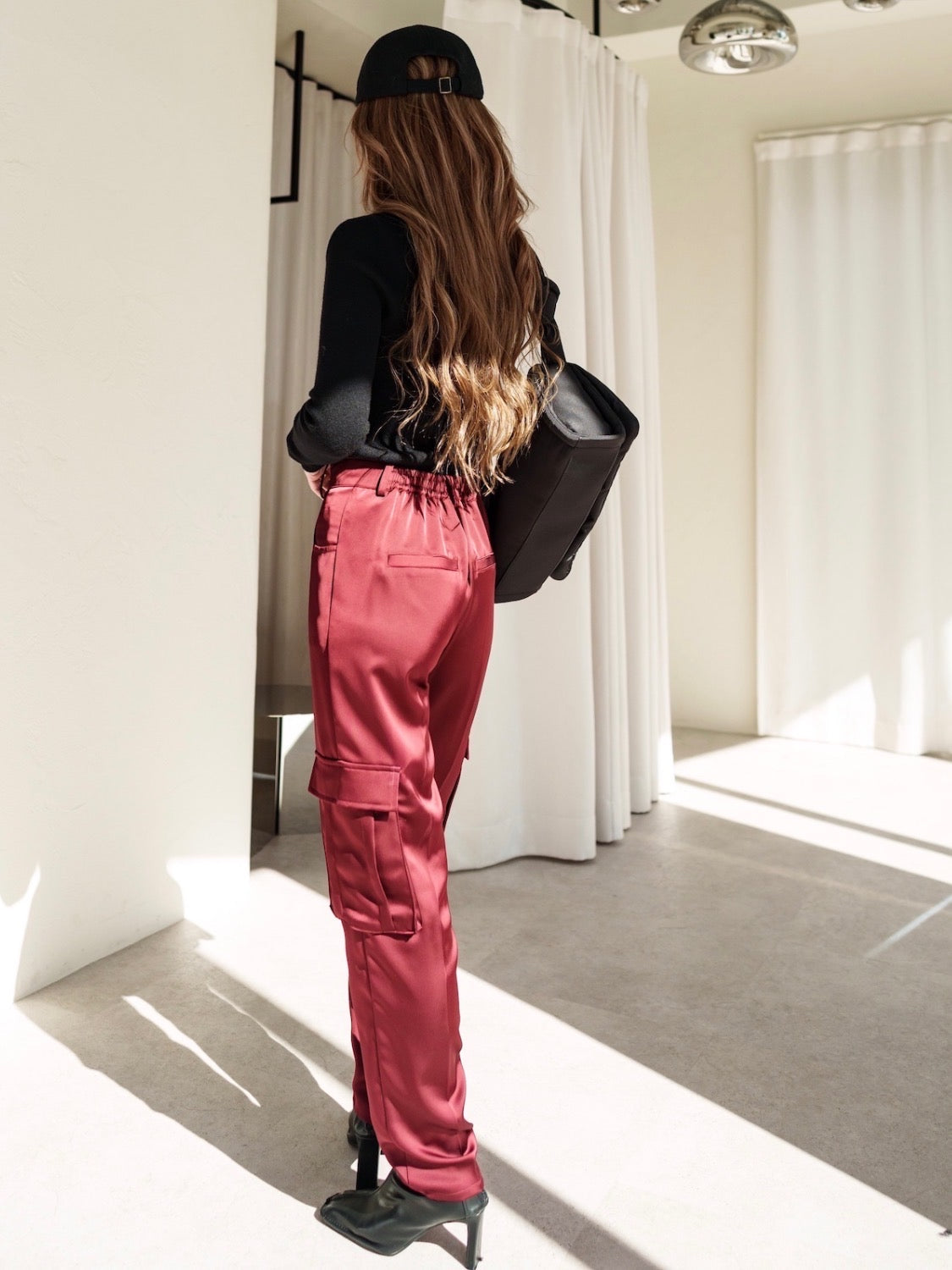 Open-shoulder ニット トップス