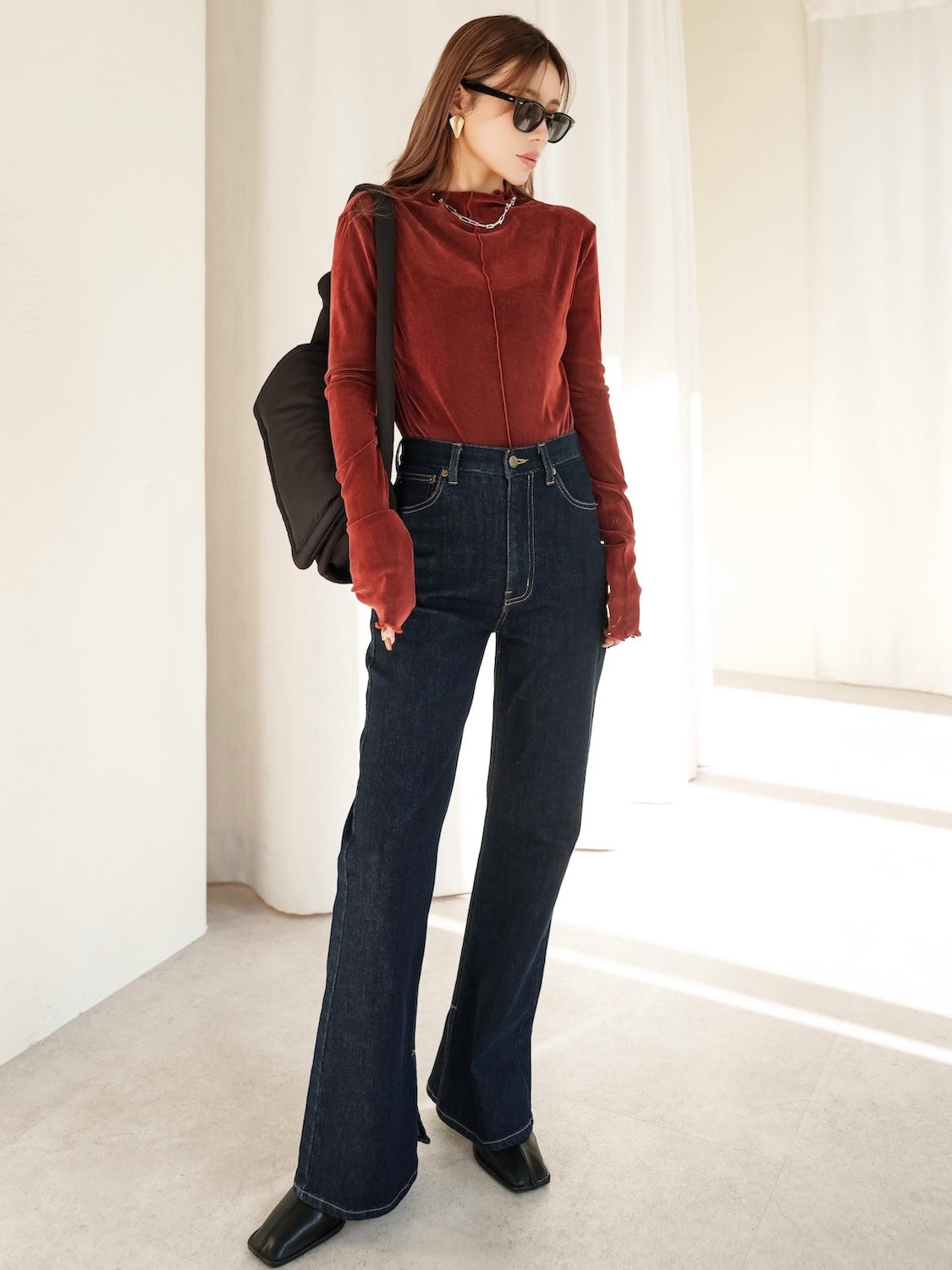ワイド デニム Pants
