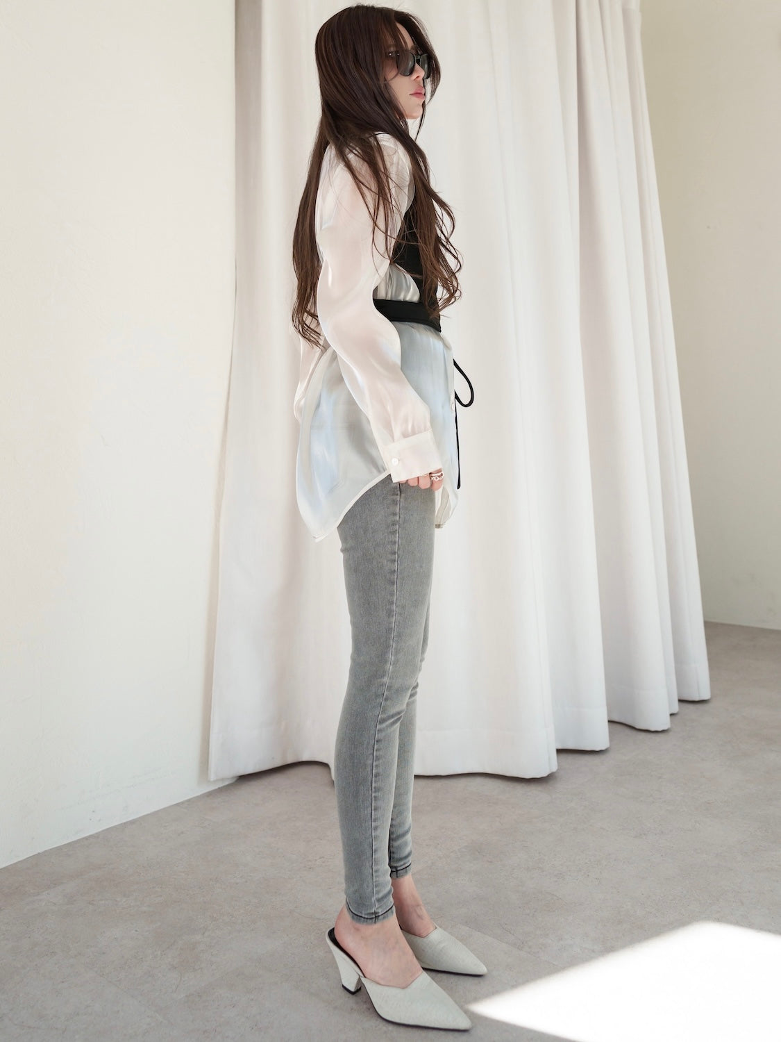 MODEL:159cm<br>着用サイズ:0