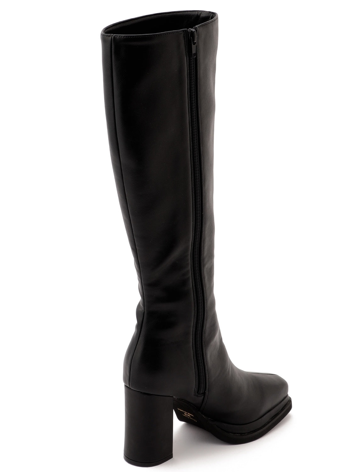 Eco Leather Double Piece Long Boots