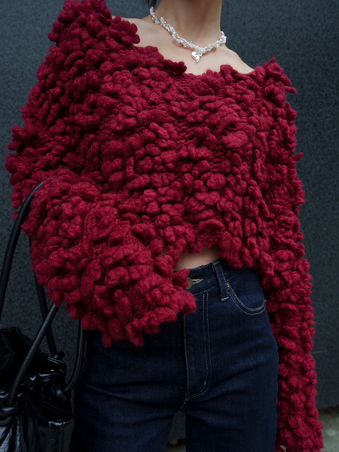 Wool Hand KNIT プルオーバー