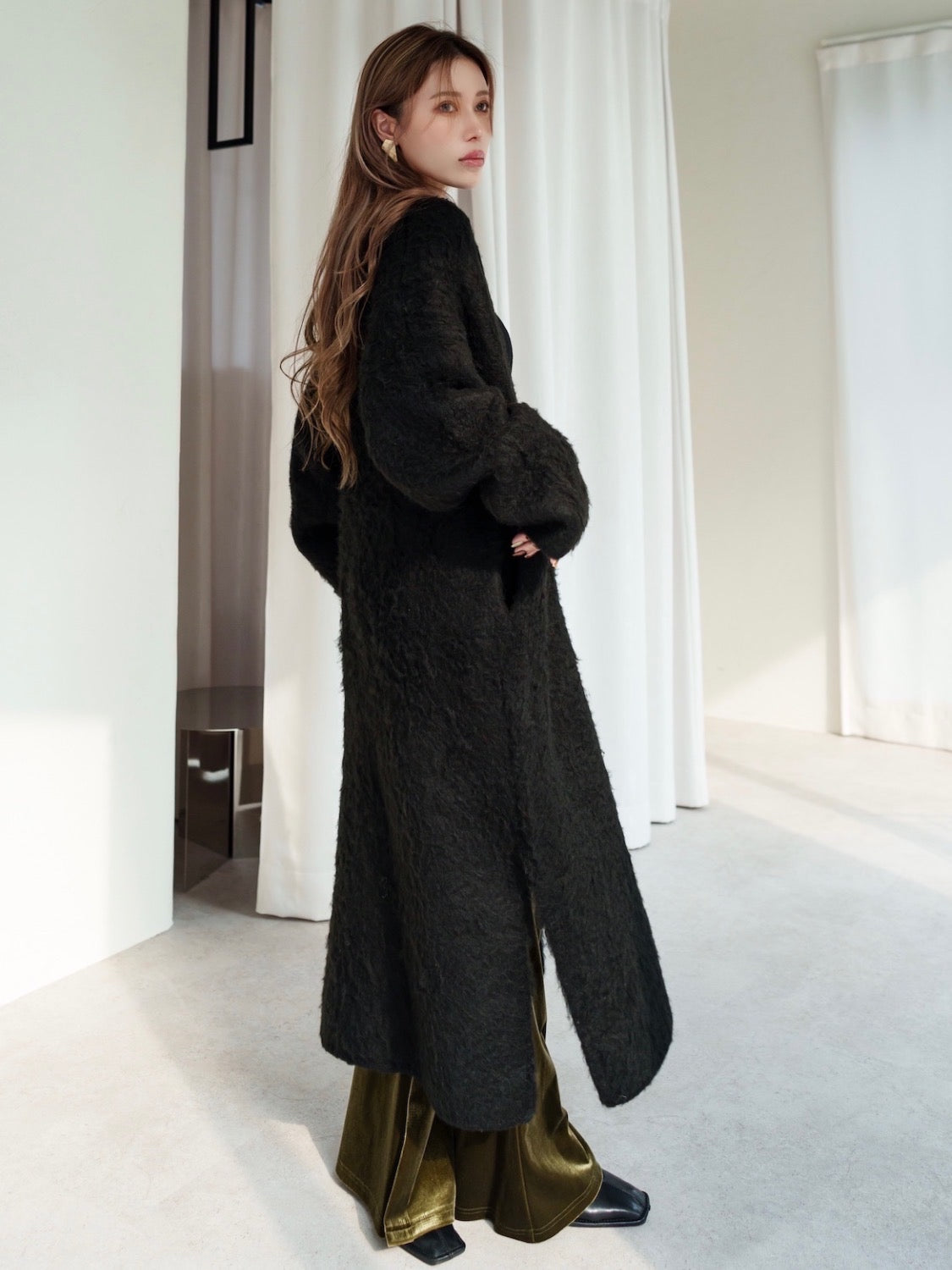 Wool Long Cardigan