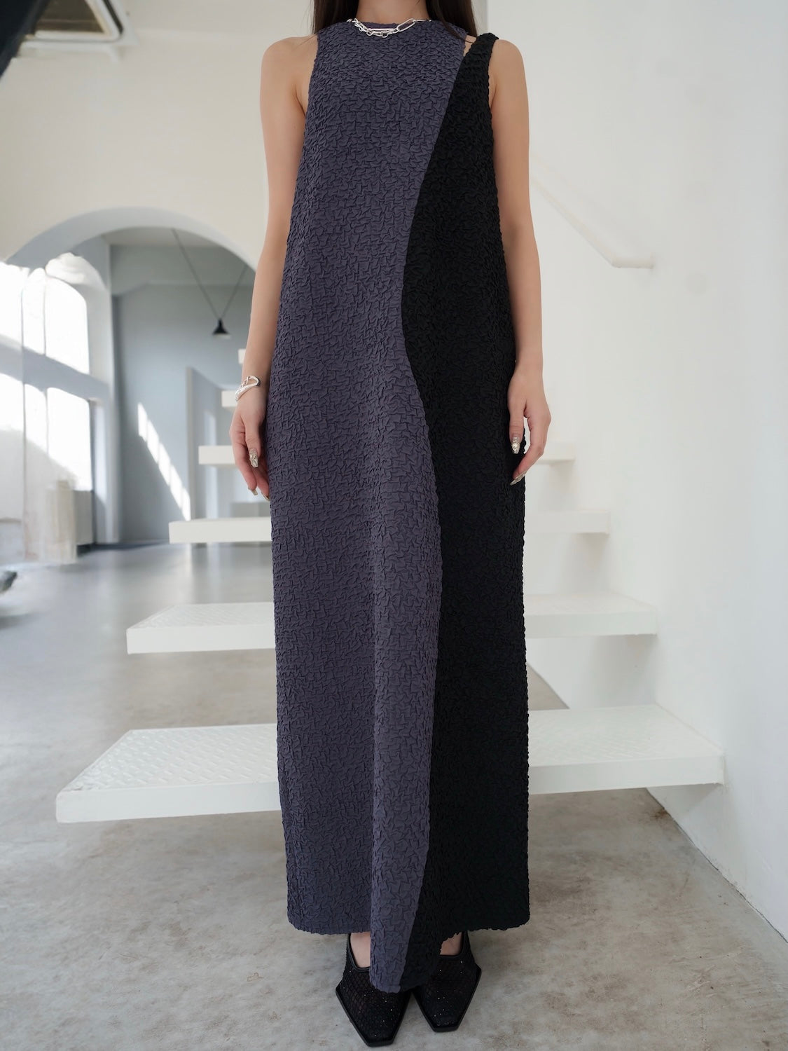 Wave バイカラー ワンピース