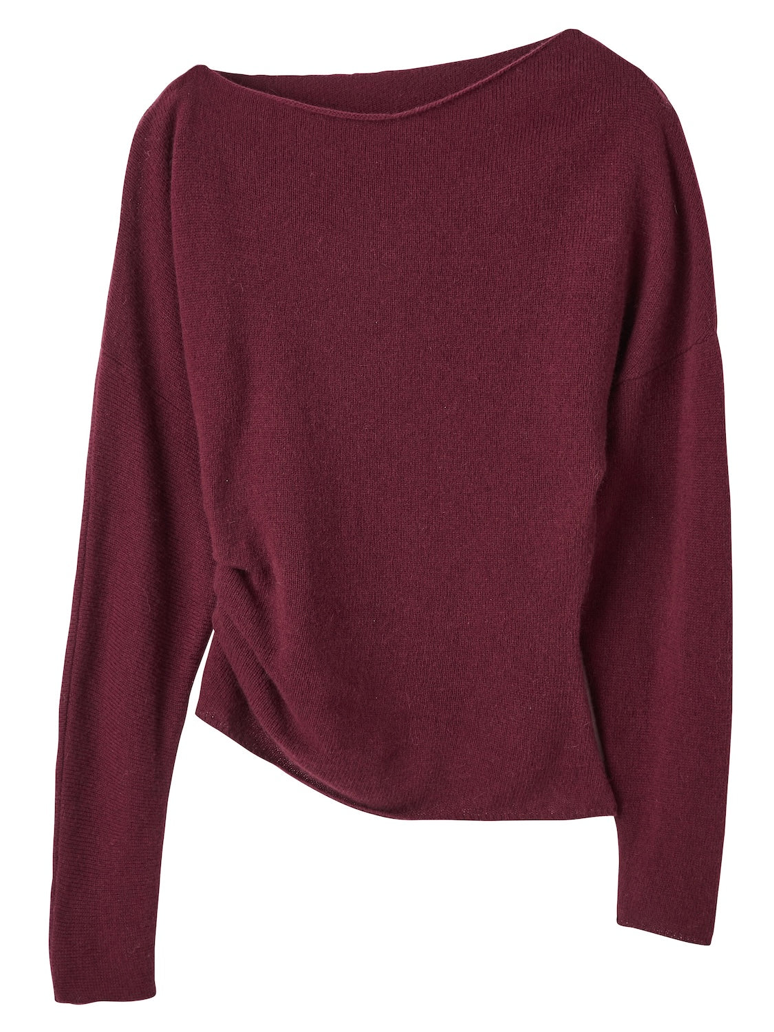 アシンメトリー ラクーン KNIT トップス