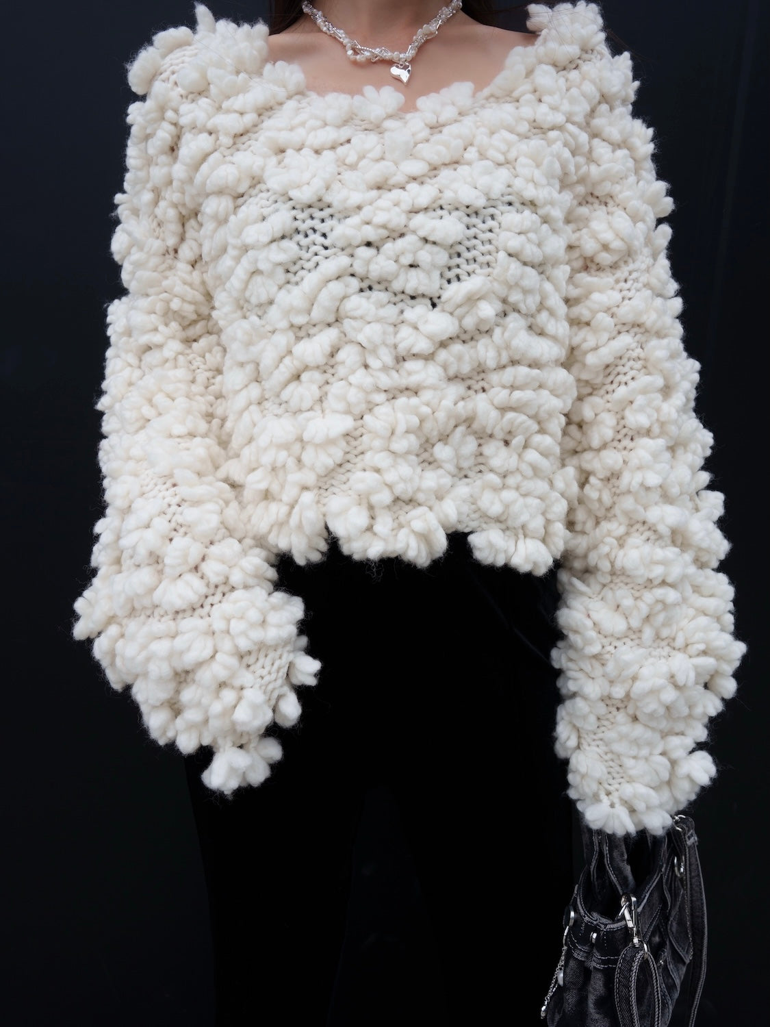 Wool Hand KNIT プルオーバー