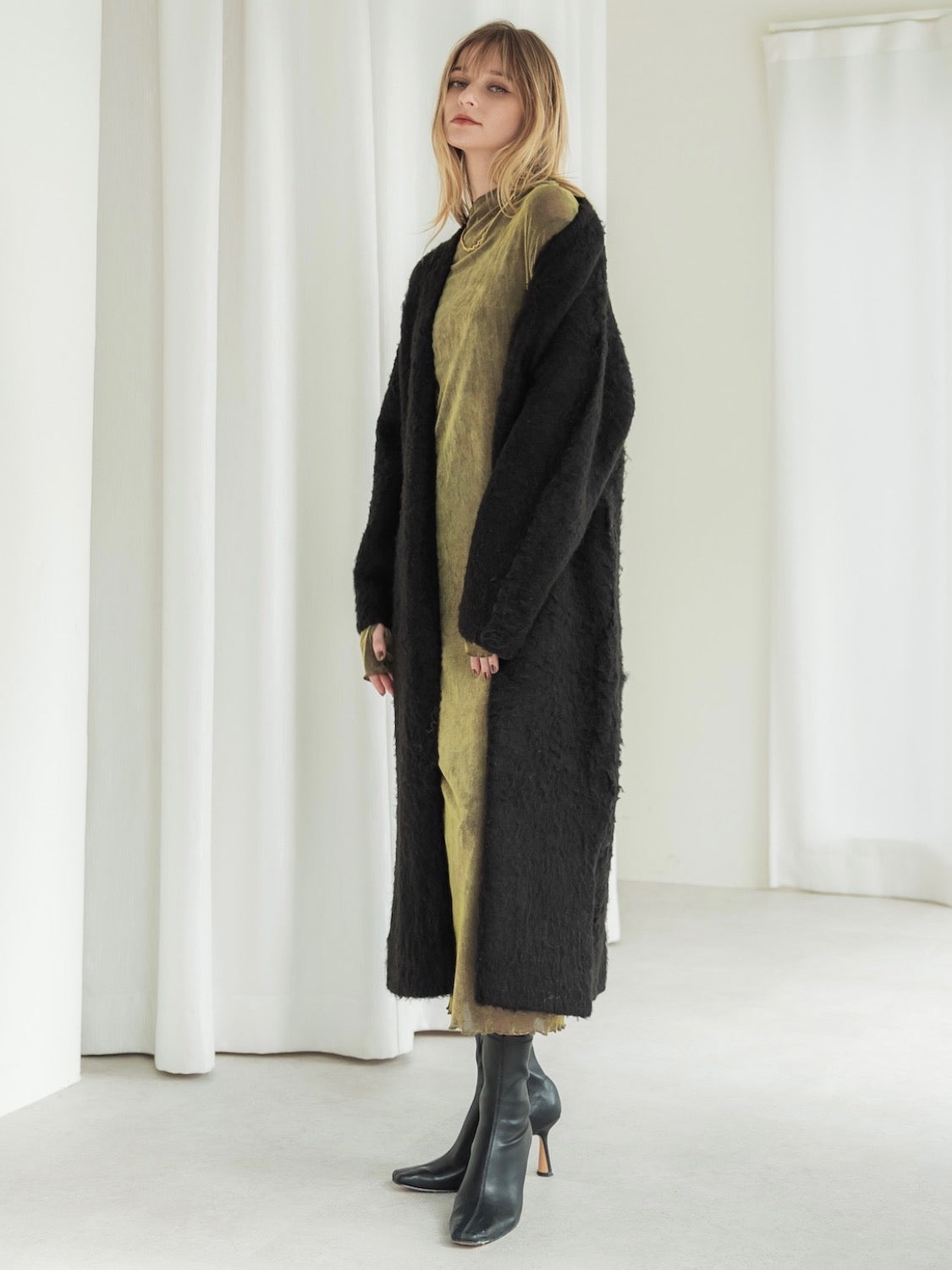 Wool Long Cardigan
