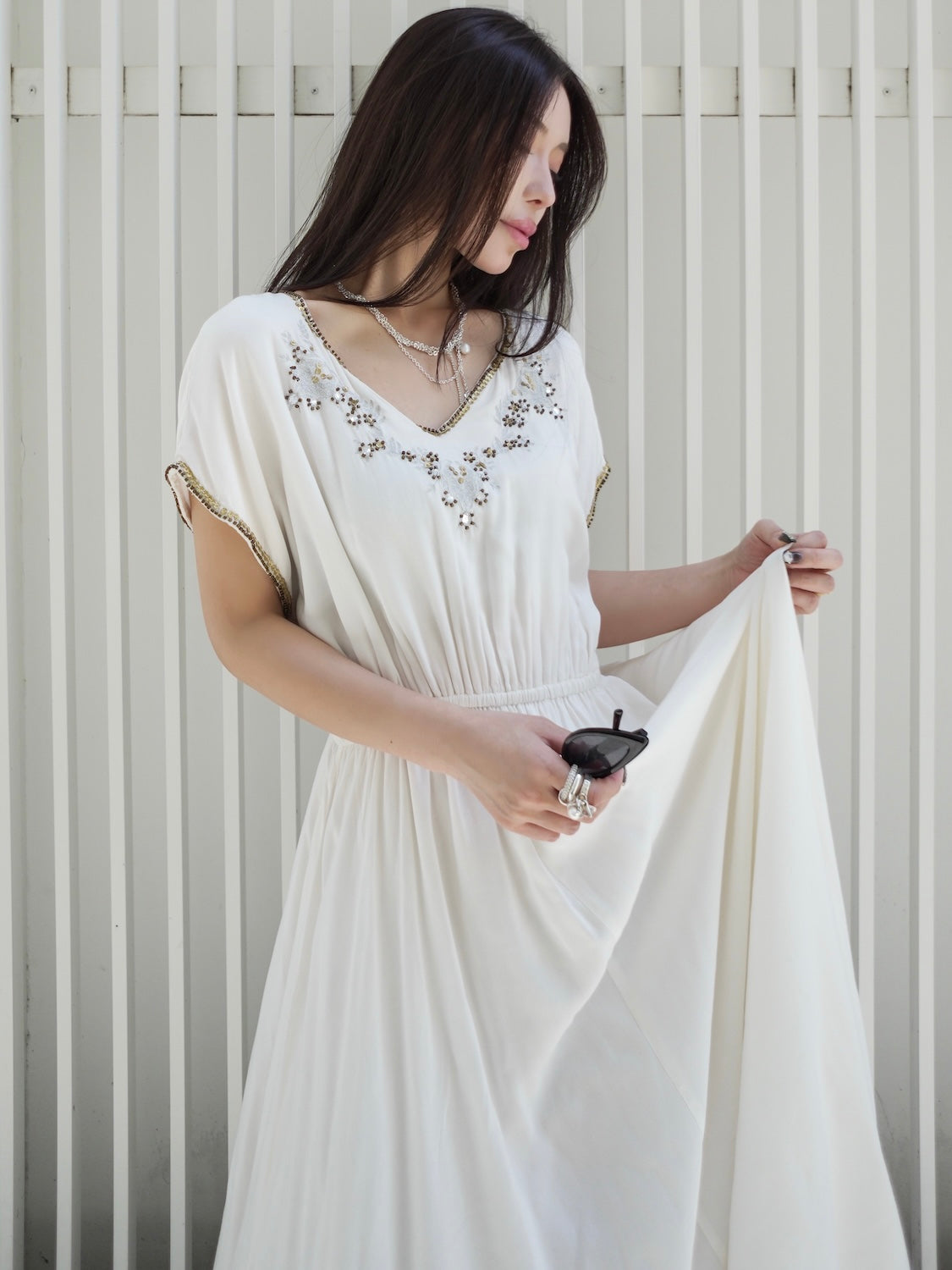 エンブロイダリー Rayon ワンピース