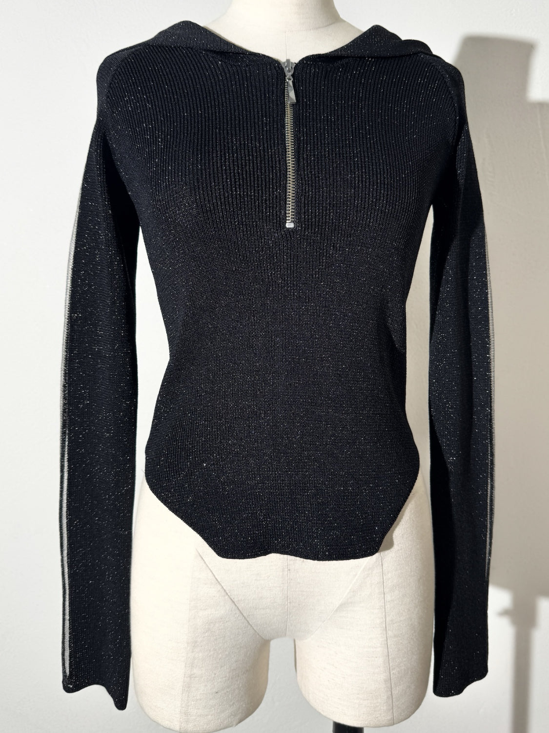 シアーライン Half ジップフーディー KNIT