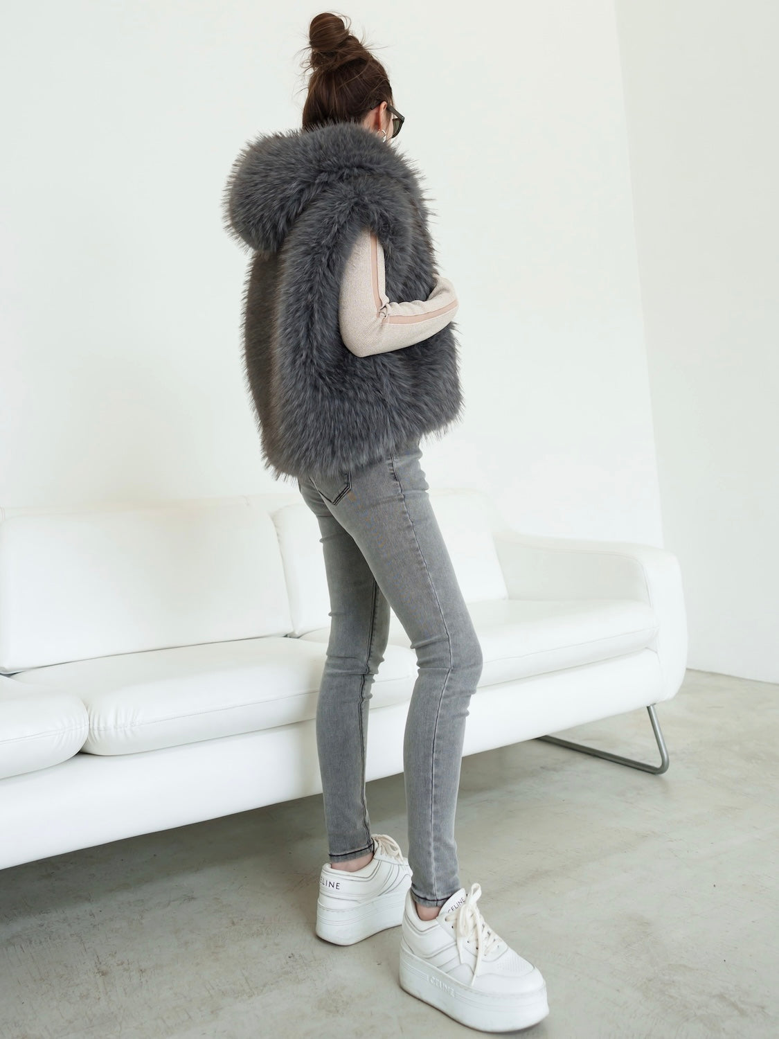 Stretch Gray Skinny