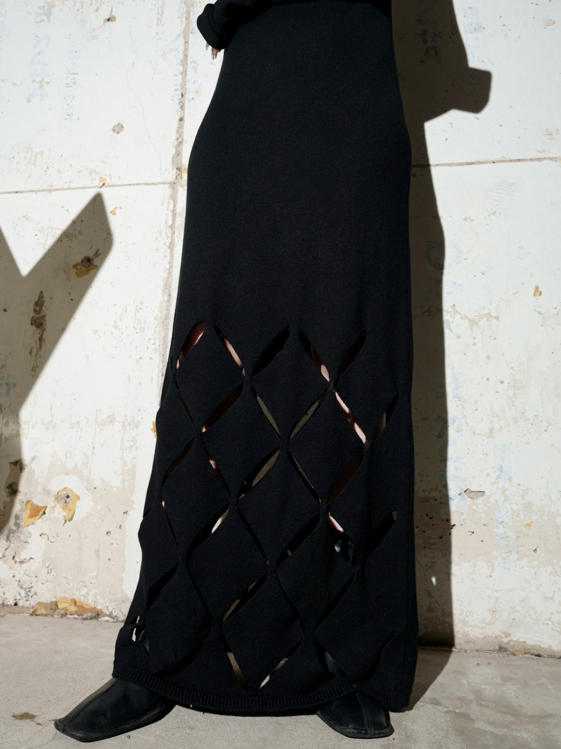 クロスカット デザイン KNIT ワンピース
