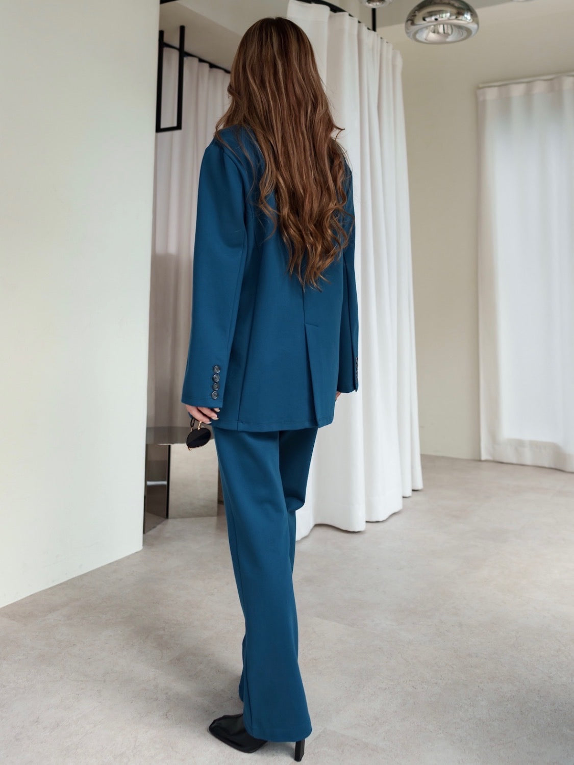 V-neck smooth set-up