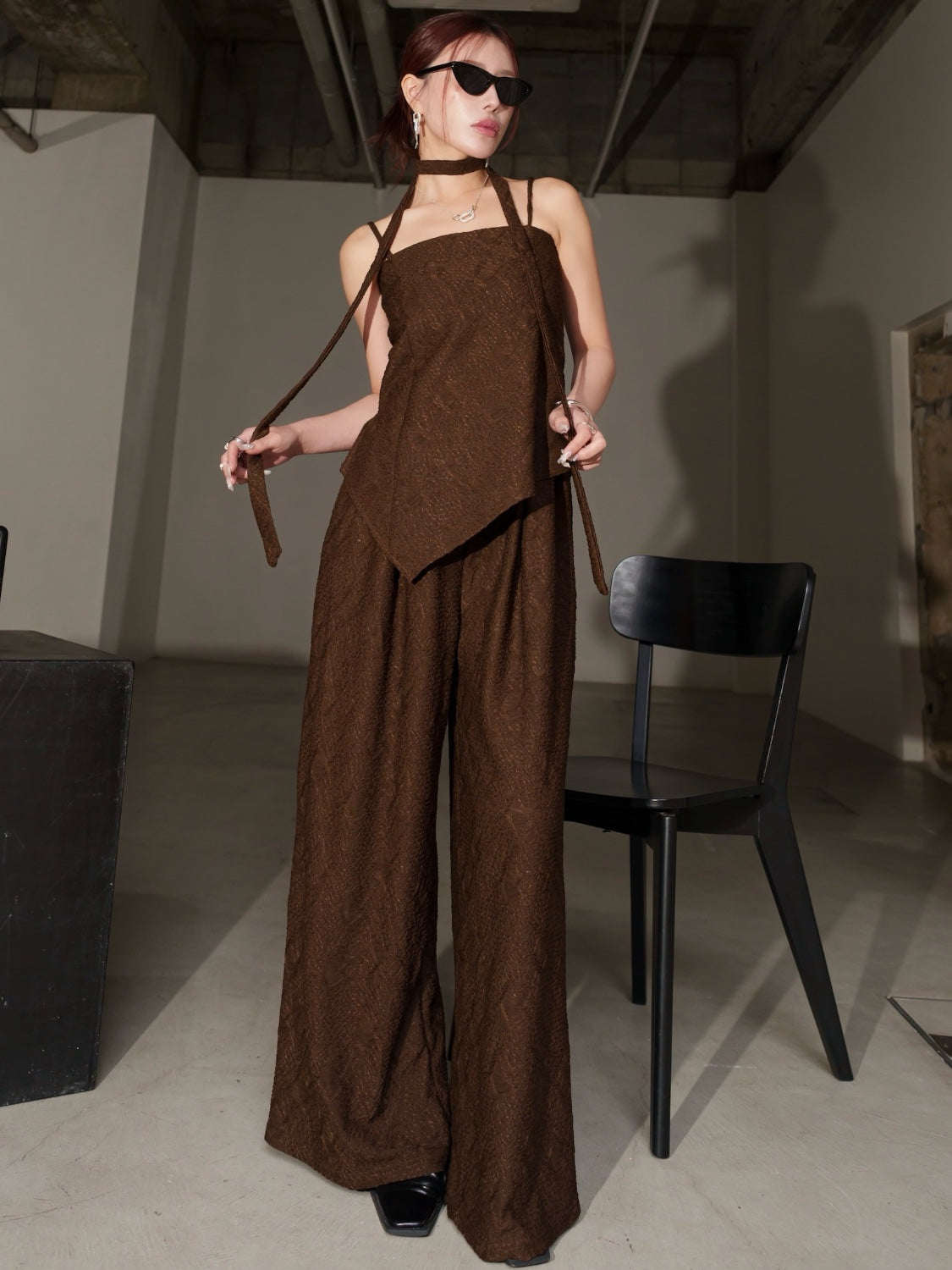 MODEL:159cm<br>COLOR:ブラウン