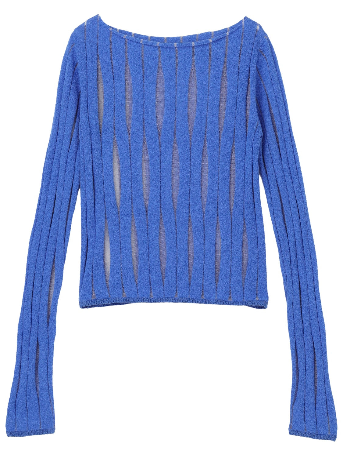 NUANCE ウェーブ シアーKNIT トップス