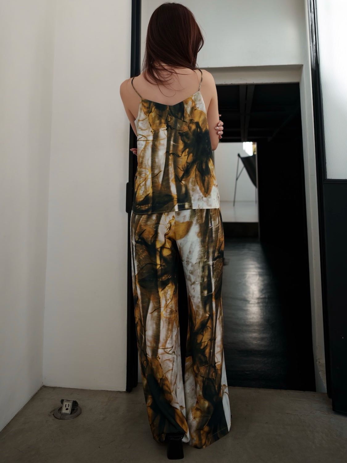 Aqua Flos Design Wide Pants