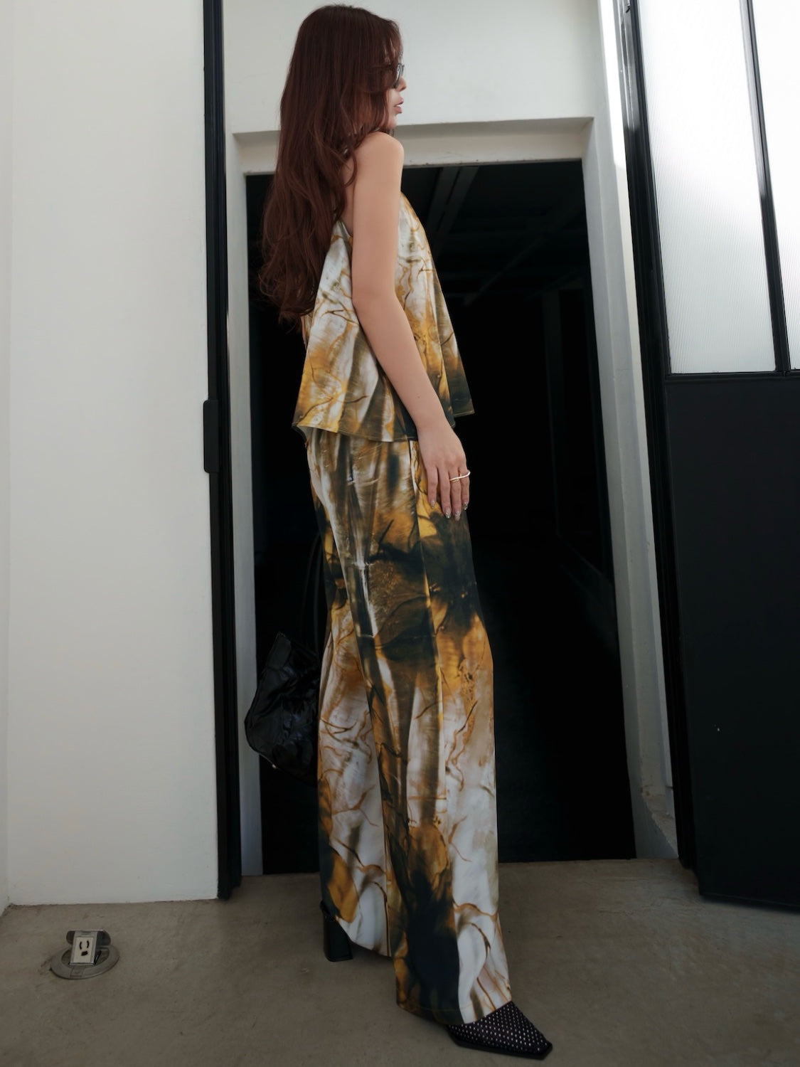 Aqua Flos Design Wide Pants