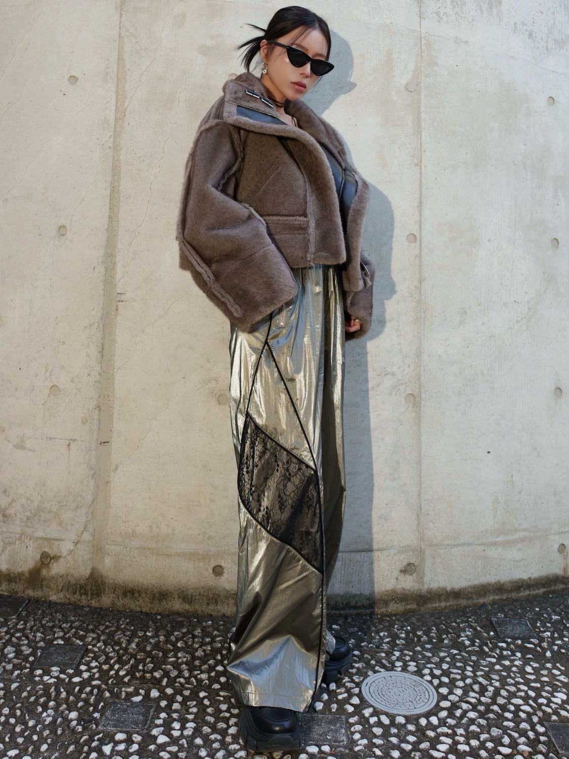 サイドレース Wide トラックパンツ