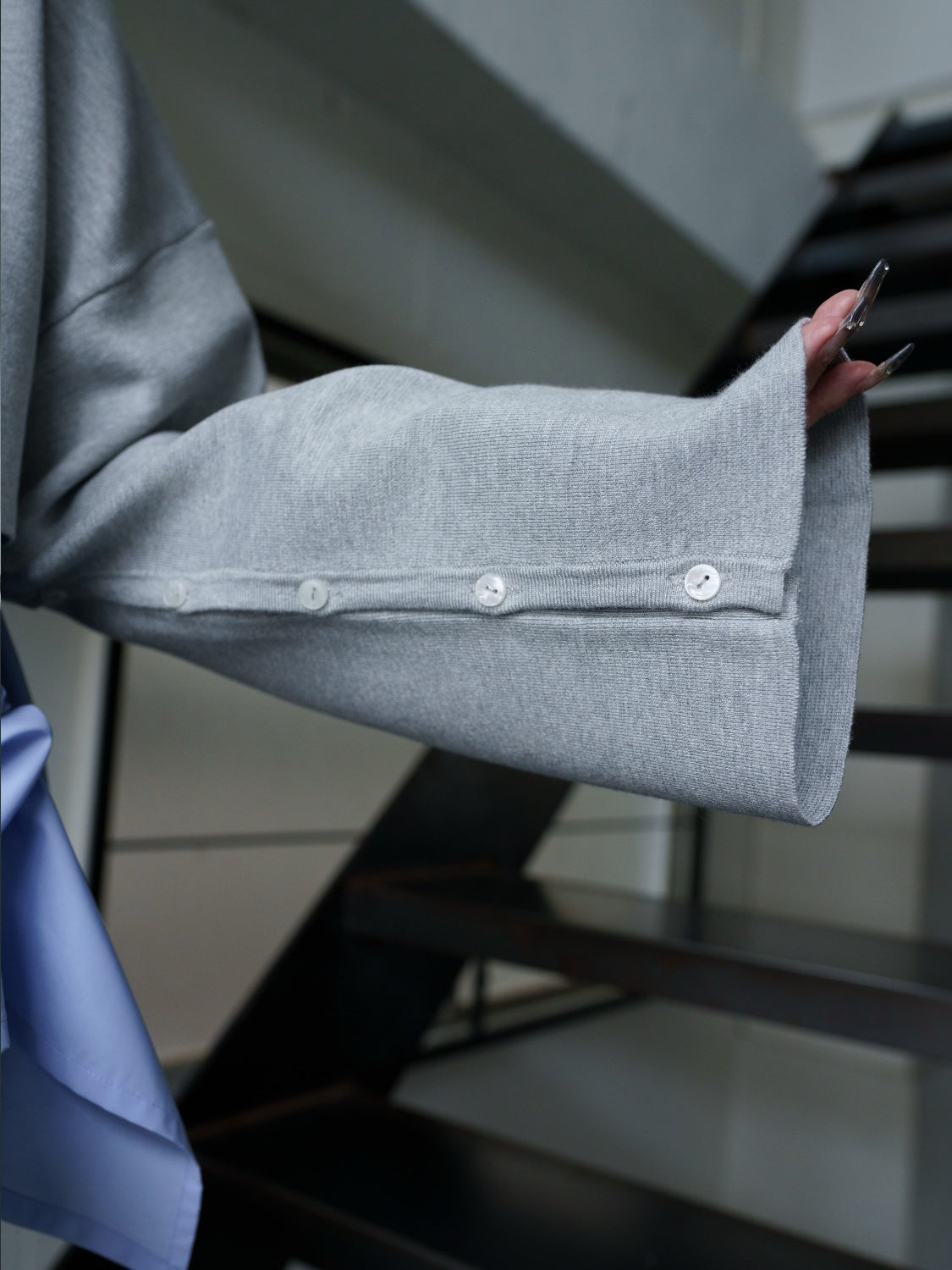 レイヤード KNIT & ブラウス セット