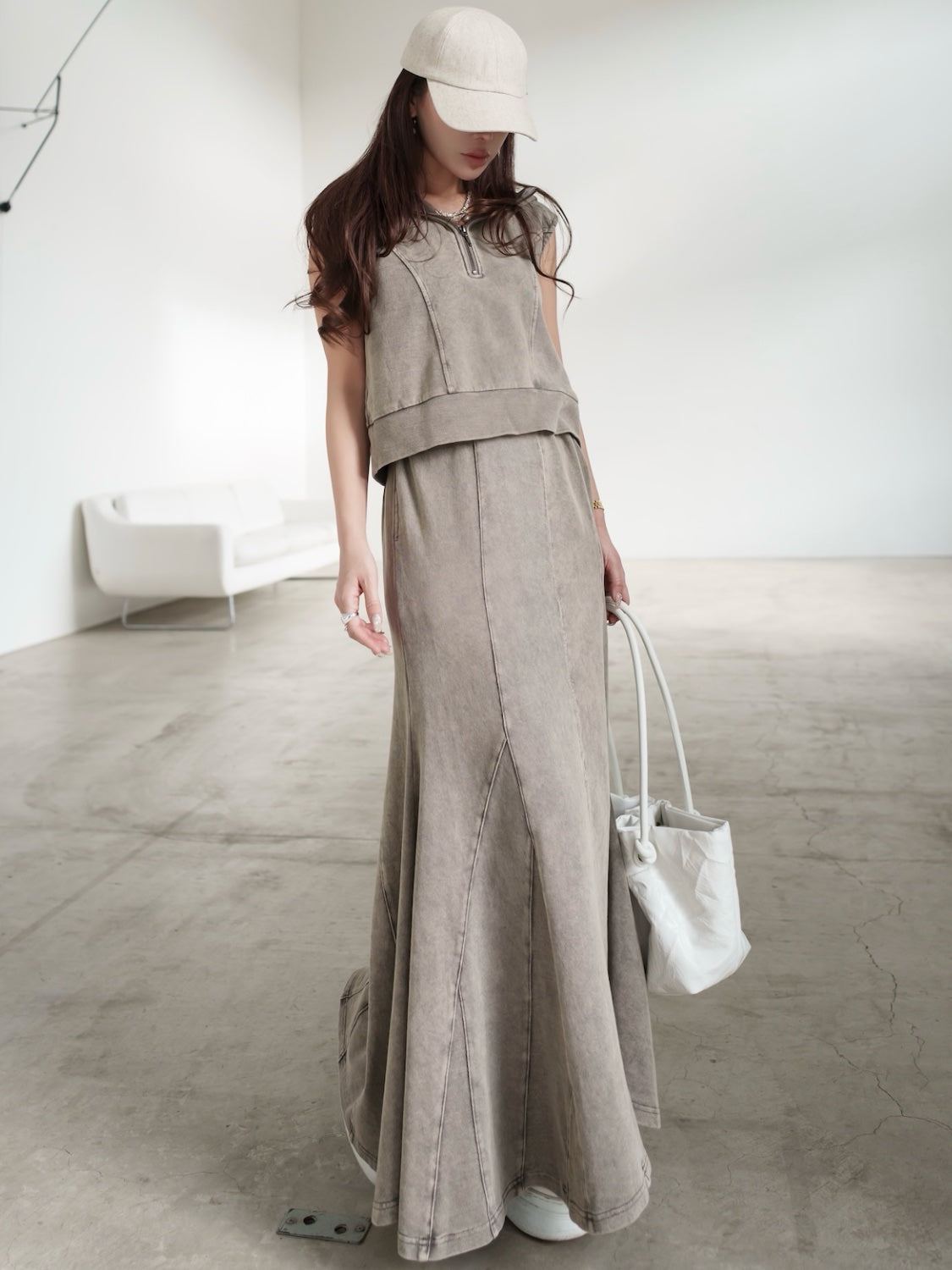 Pigment Sweat Mermaid Skirt Set-up