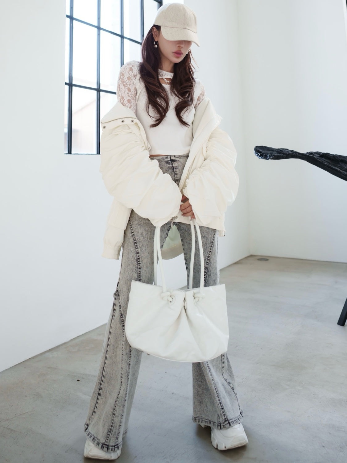 Switch Lace Stretch Long Sleeve