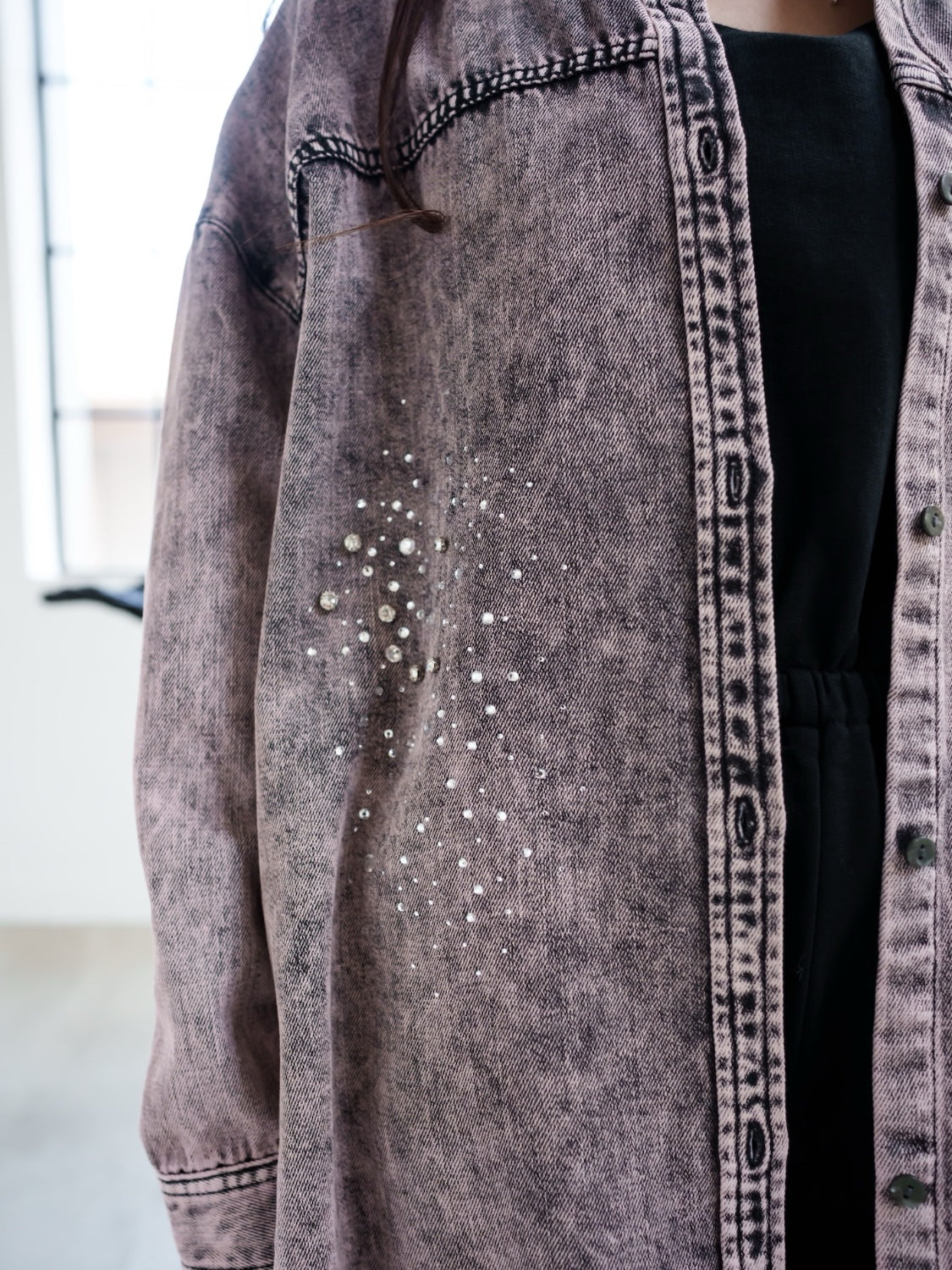 Gradient tone DENIM shirt