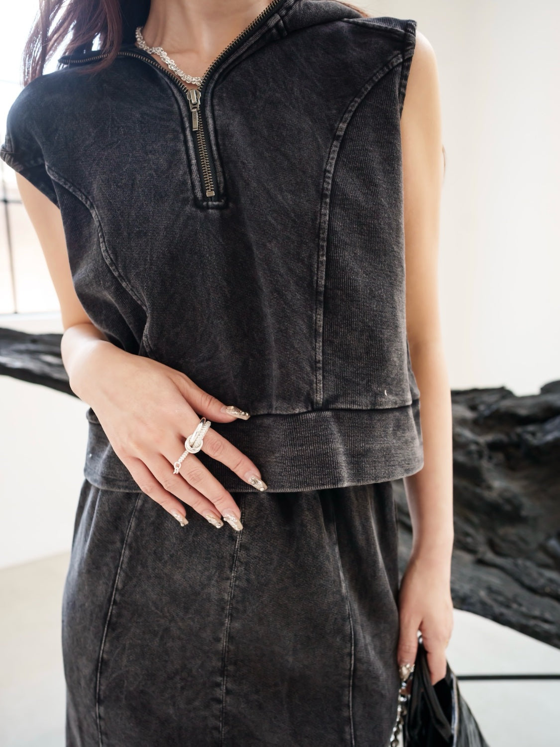 Pigment Sweat Mermaid Skirt Set-up