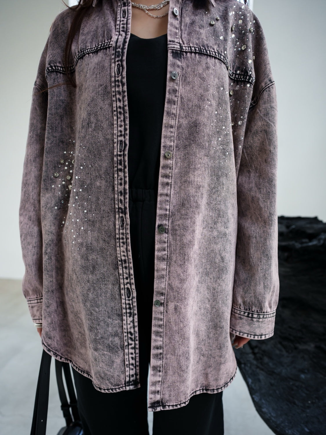 Gradient tone DENIM shirt