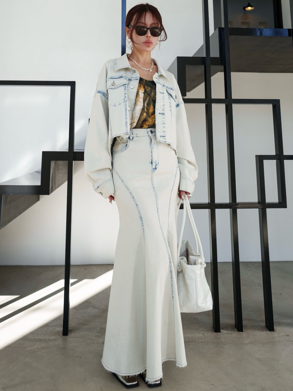 Asymmetrical DENIM jacket