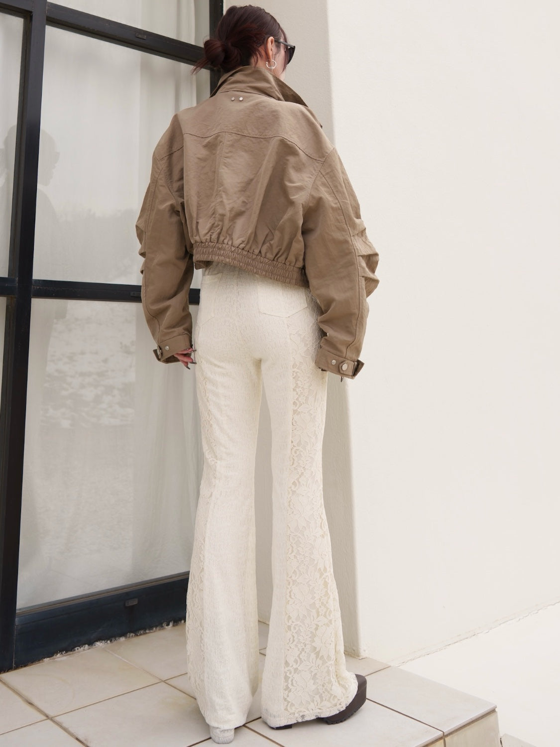 ミリタリー ライダースルック ブルゾン