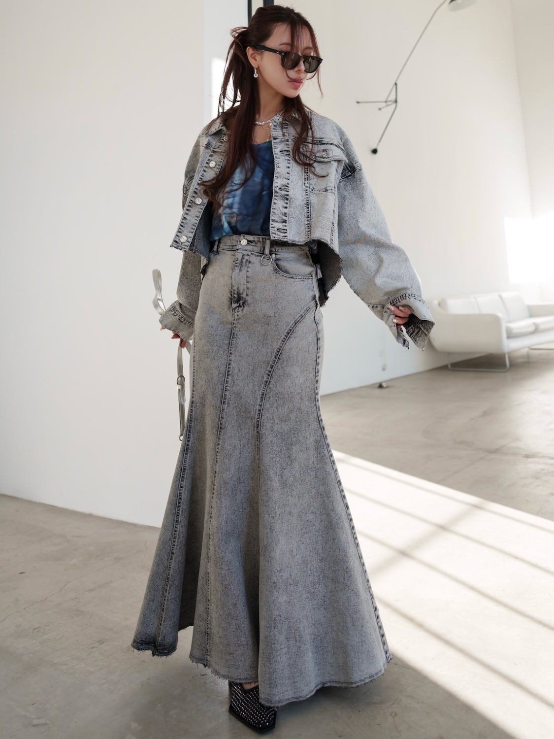 マーメイド DENIM スカート