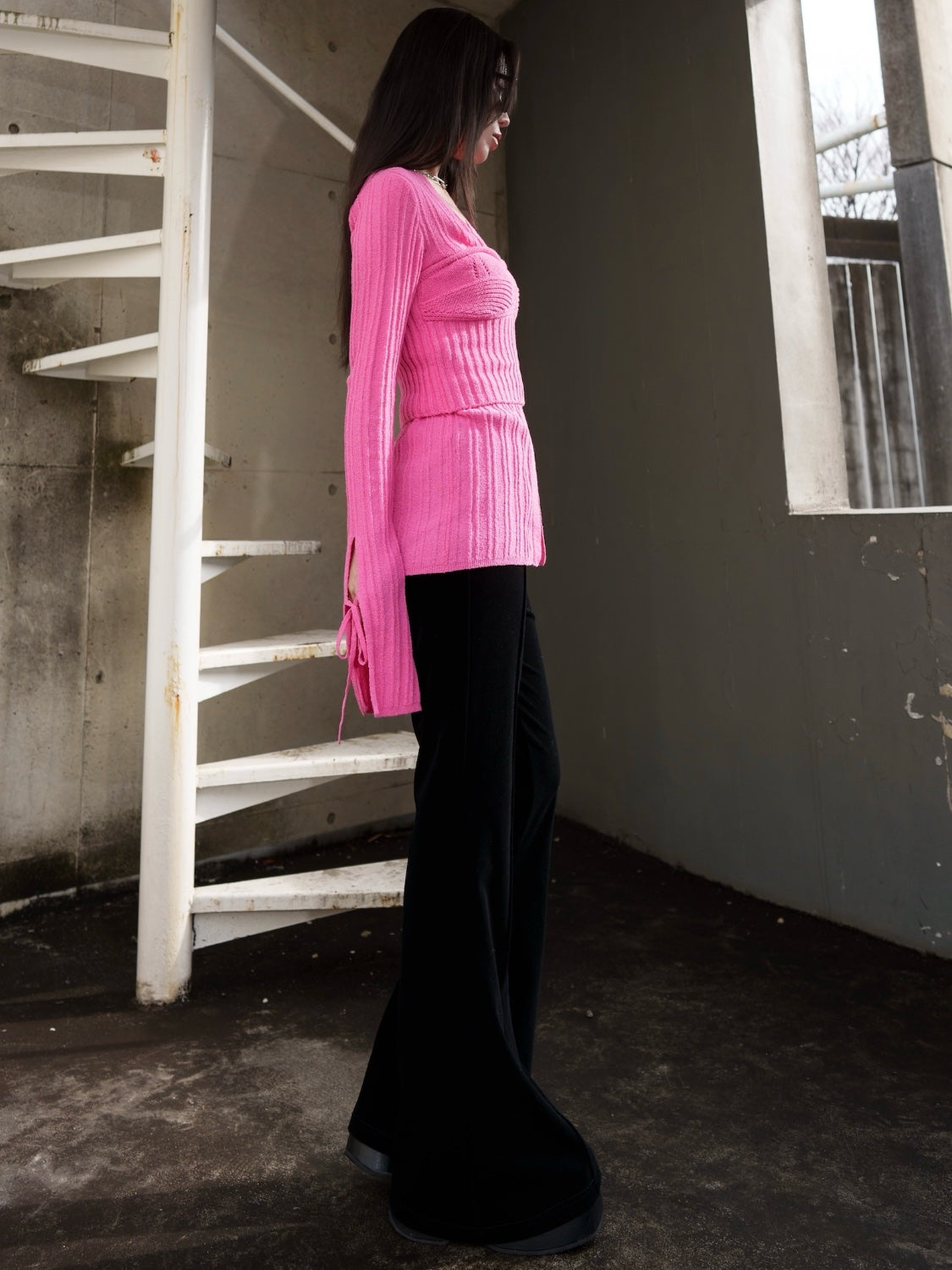 KNIT ビスチェ&カーデ Set Tops