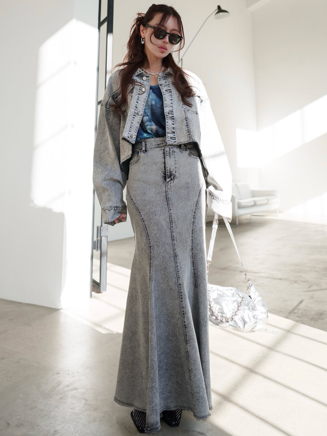 マーメイド DENIM スカート