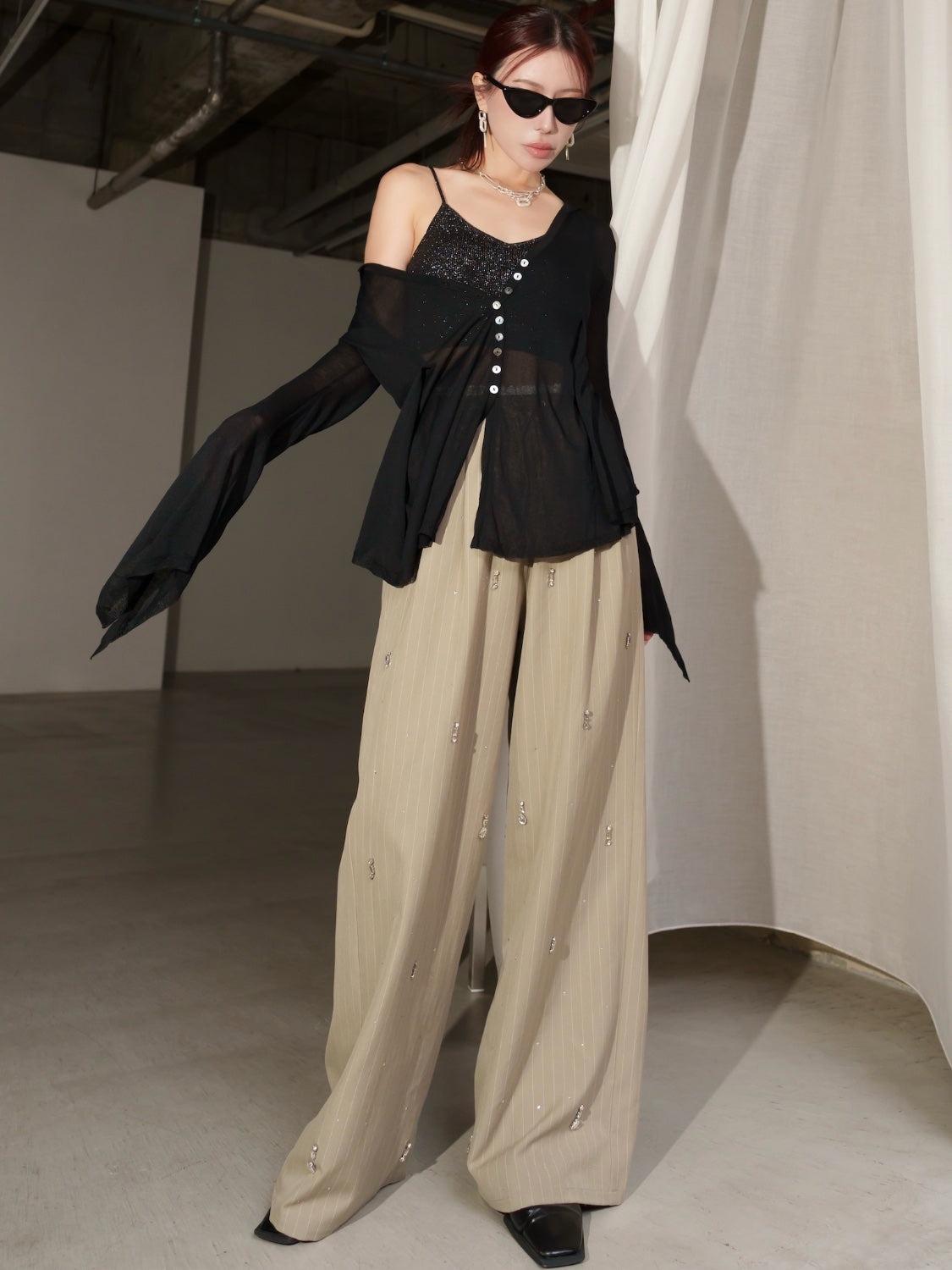 Shade シアー Summer KNITカーディガン