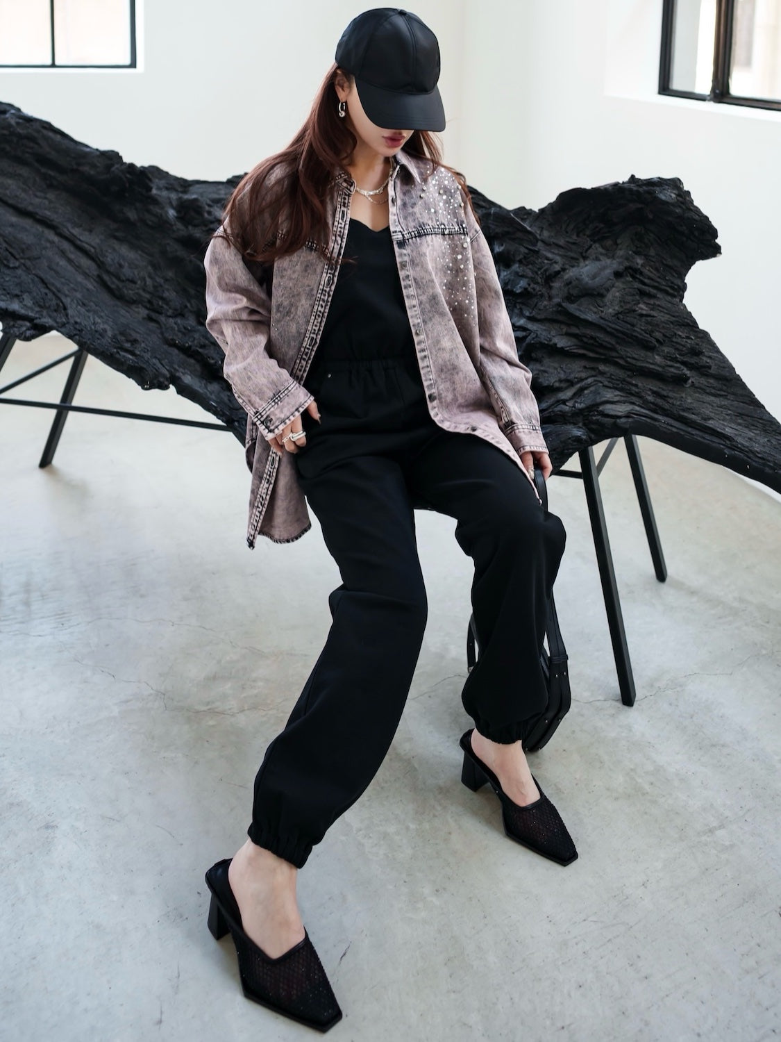 Gradient tone DENIM shirt