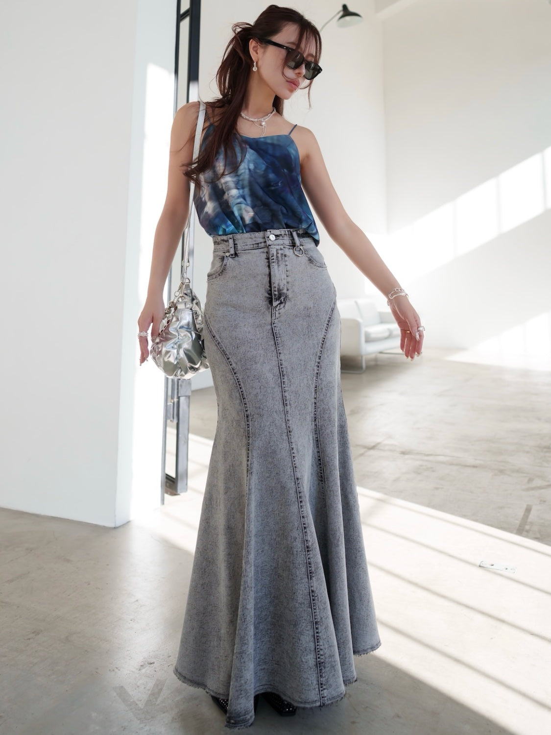 マーメイド DENIM スカート
