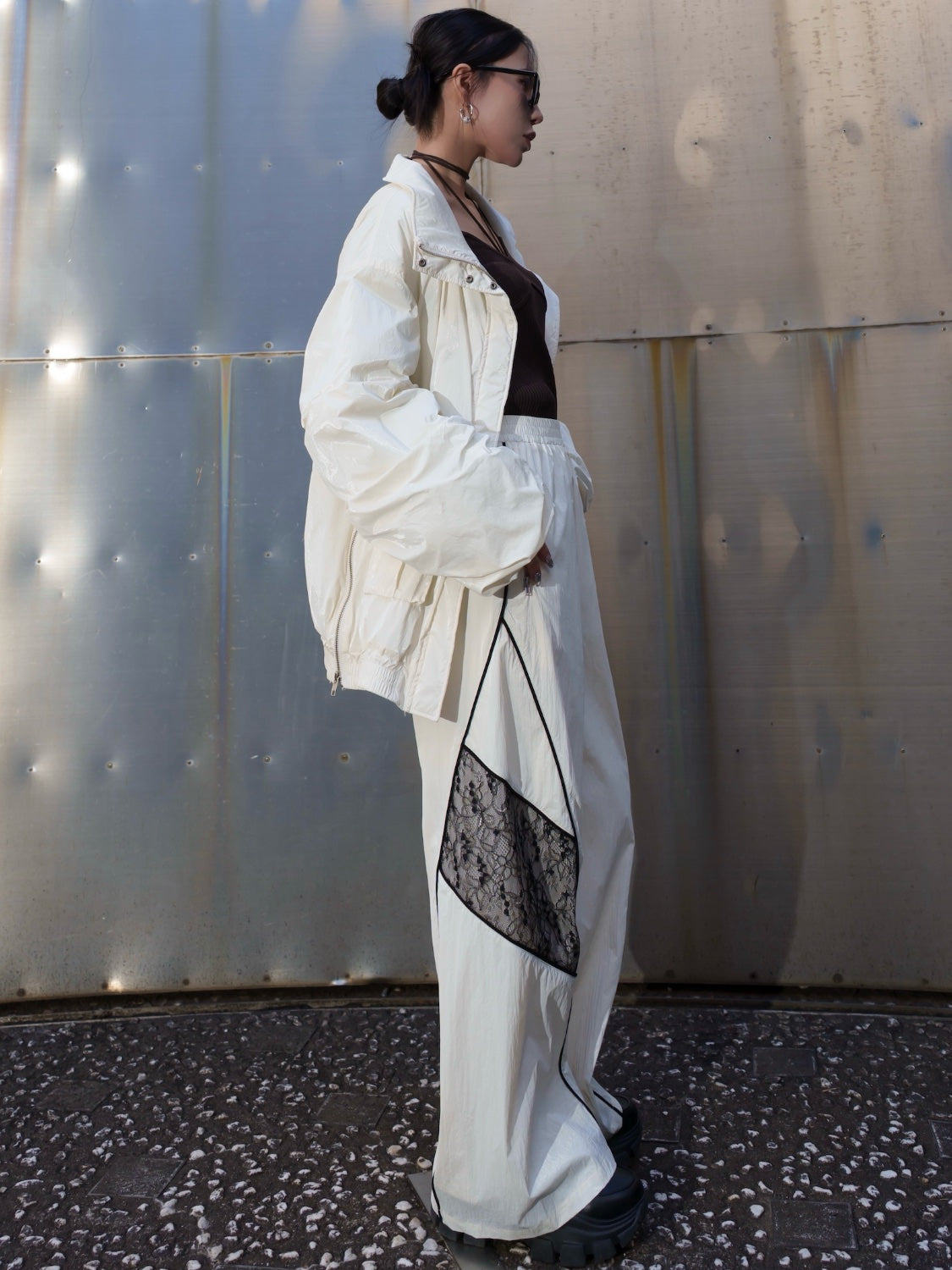 サイドレース Wide トラックパンツ