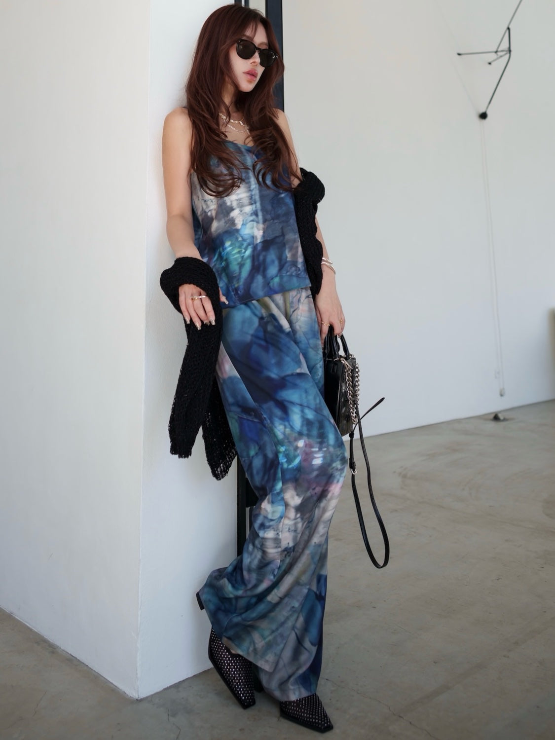Aqua Flos Design Wide Pants