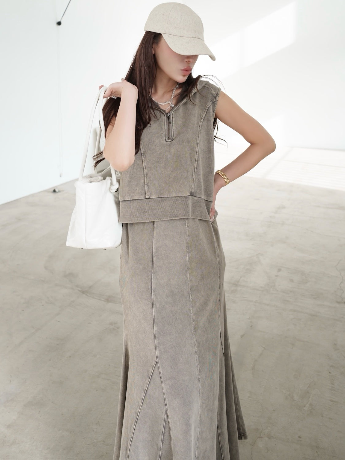 Pigment Sweat Mermaid Skirt Set-up
