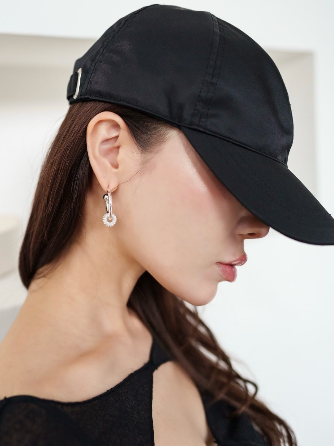 Twin Pavé Stone Ring and Earrings