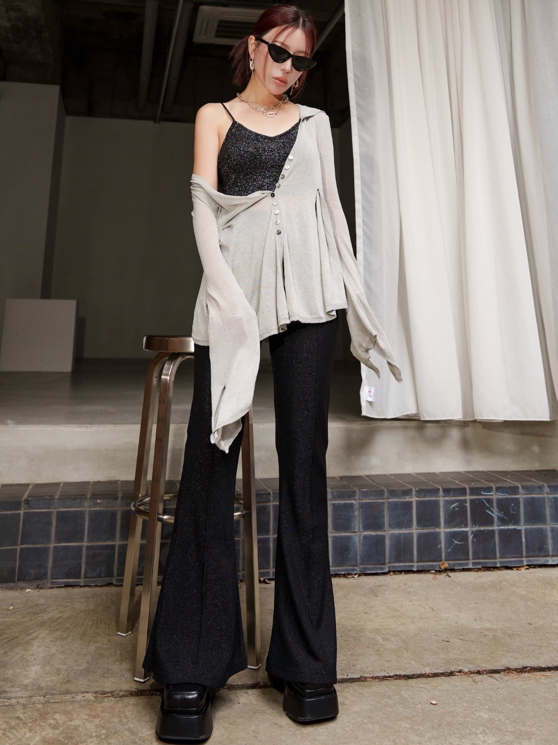 Shade シアー Summer KNITカーディガン