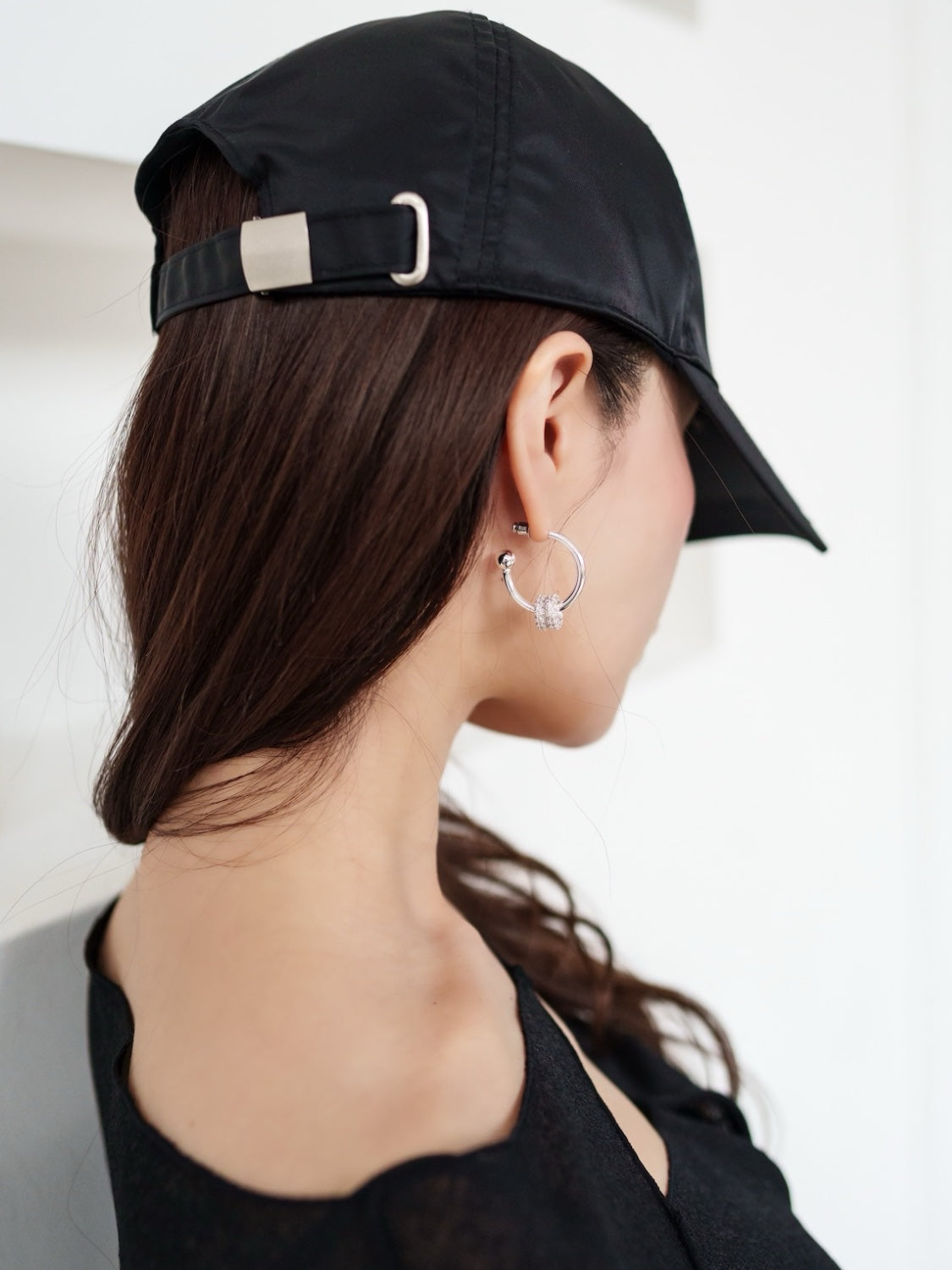 Twin Pavé Stone Ring and Earrings