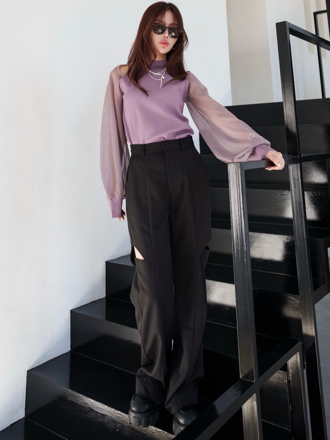 MODEL:159cm<br>COLOR:ブラック