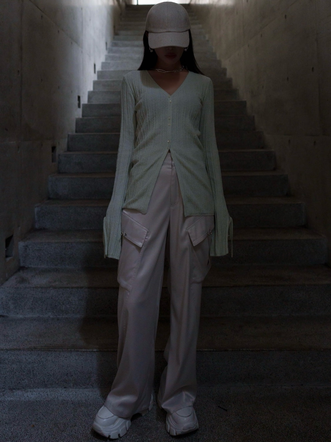 KNIT ビスチェ&カーデ Set Tops