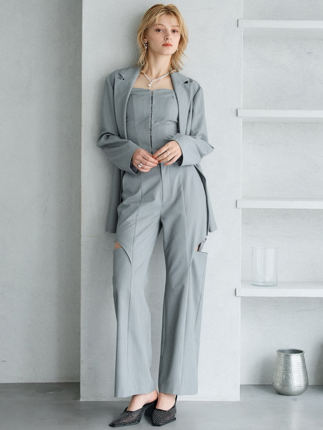 Oversized double-breasted jacket
