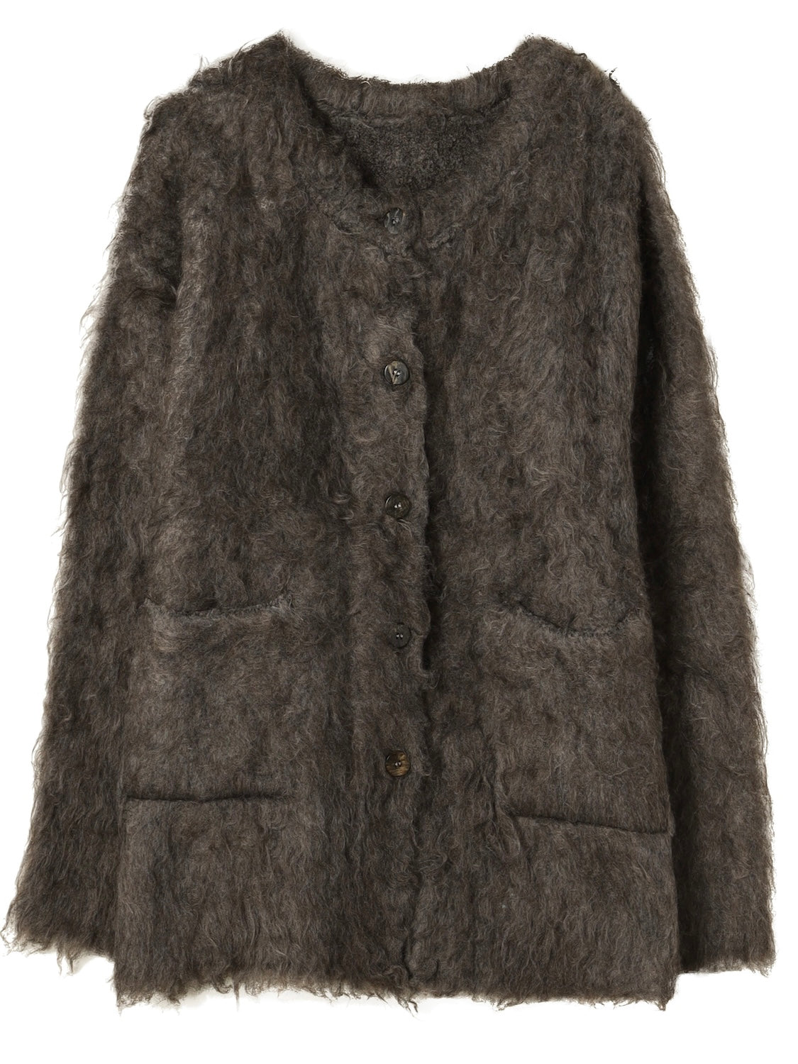 Wool Fur Cardigan