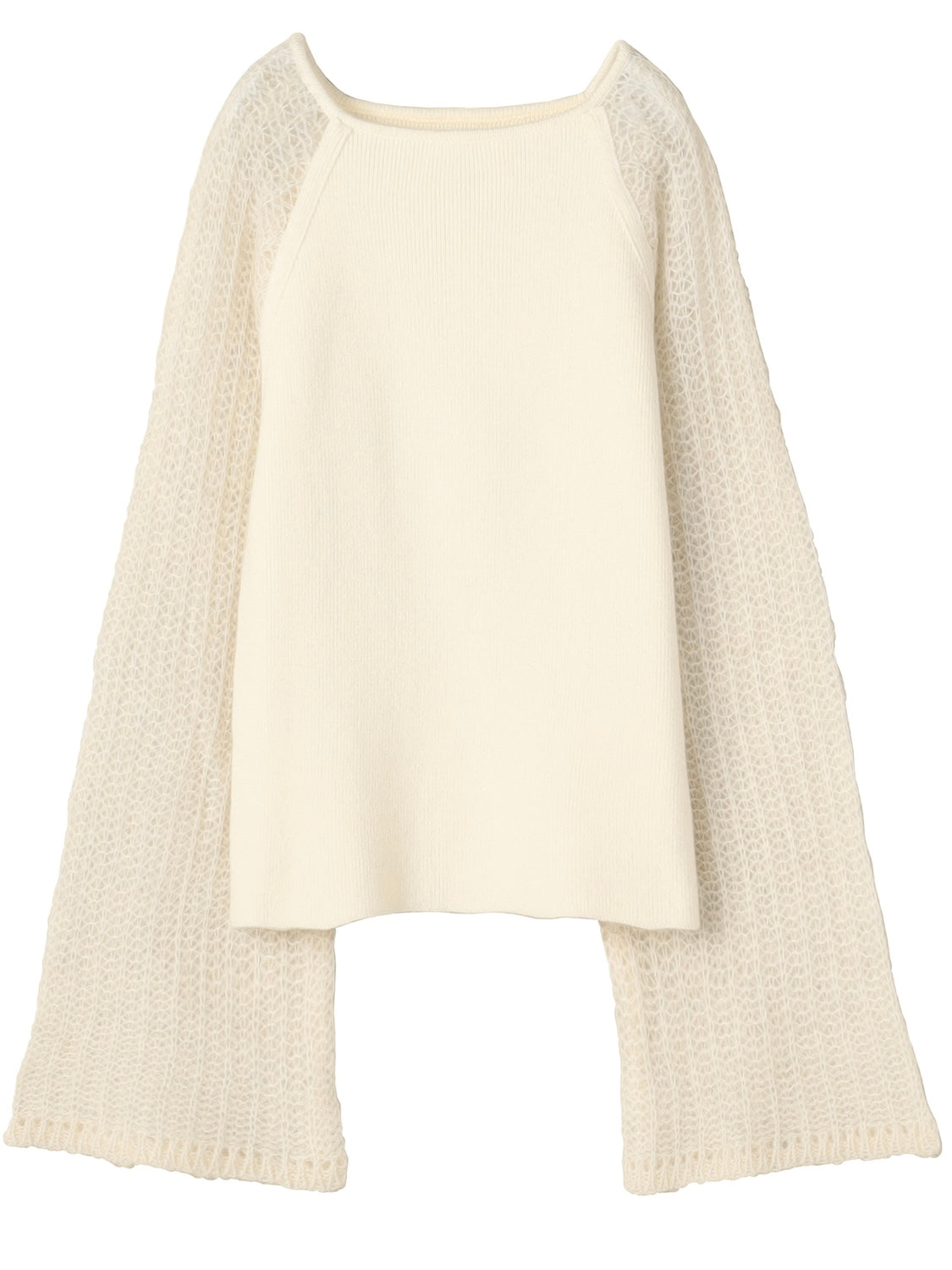 ベルスリーブ ウールニット Tops