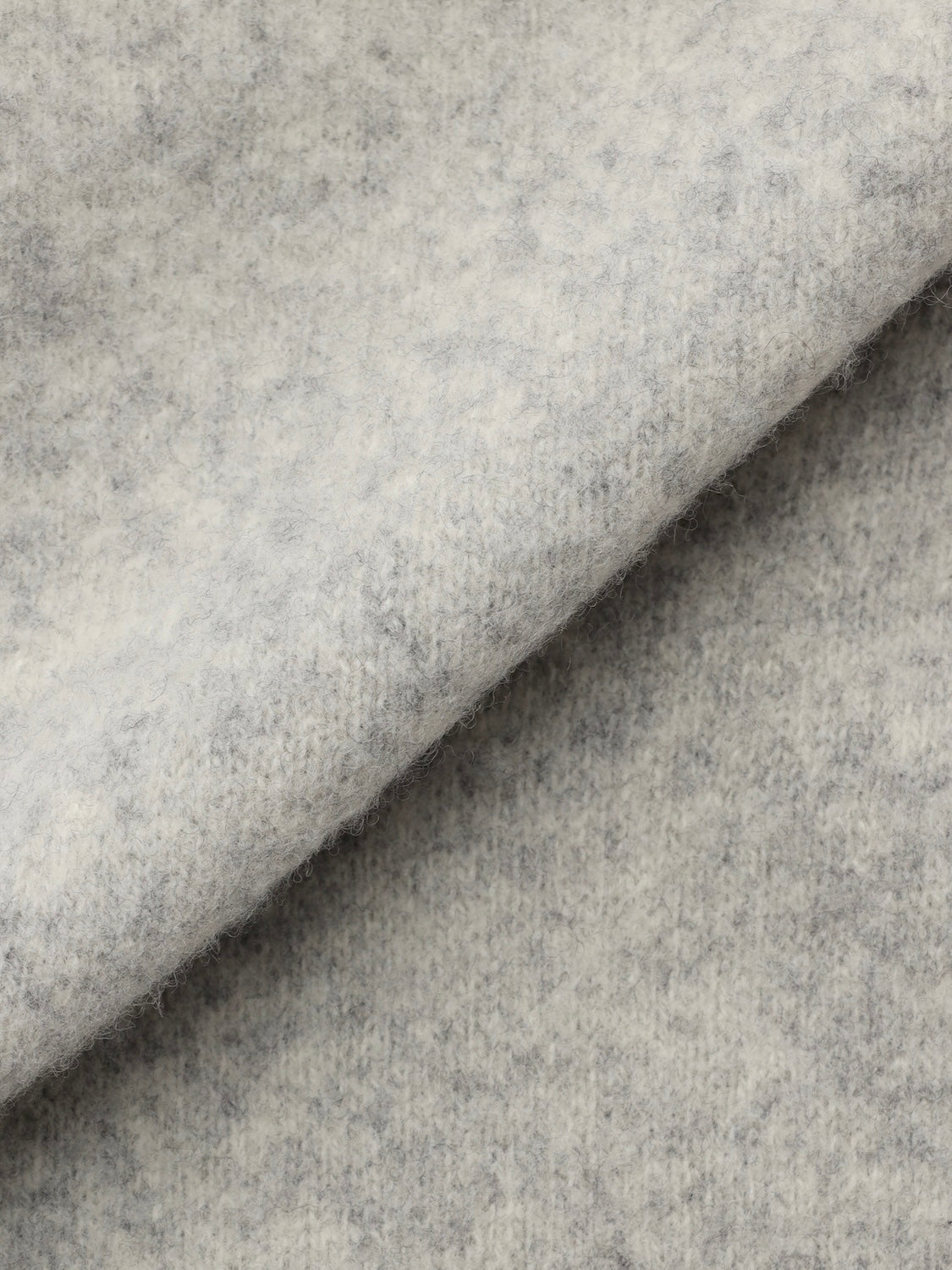 Wool knit semi-flared pants