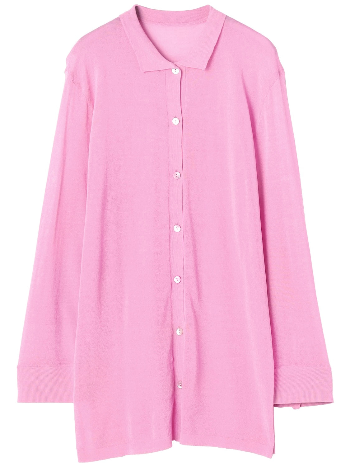 Rayon Summer Knit Sheer Shirt