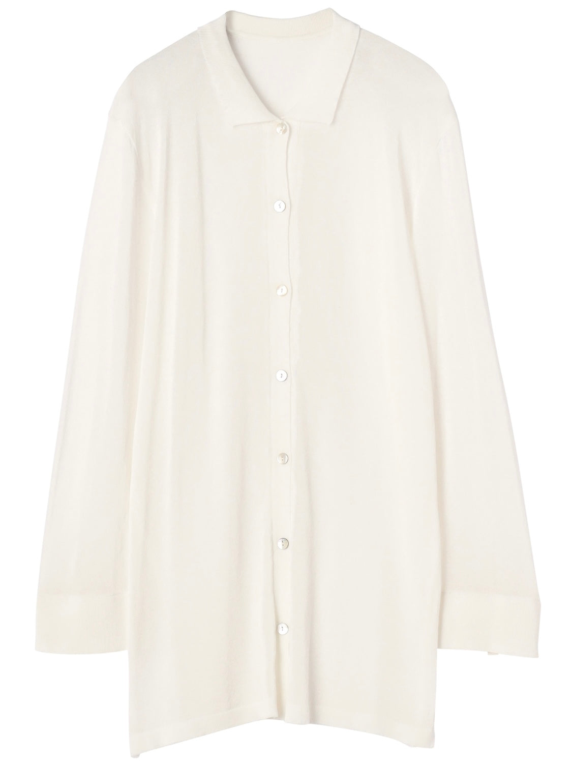 Rayon Summer Knit Sheer Shirt