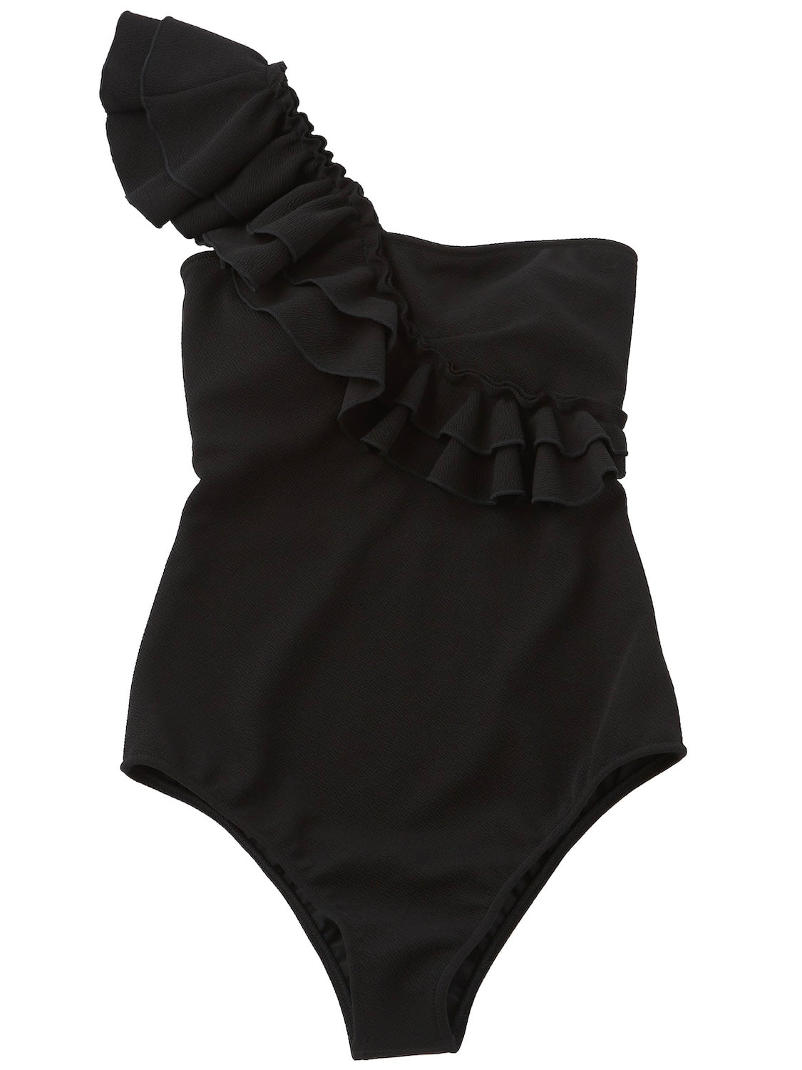 Volume Frill One Shoulder Dress